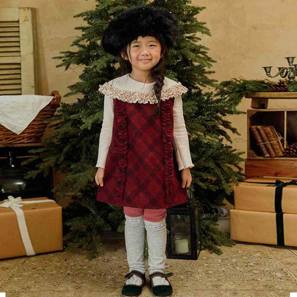 Check Frill Dress [URBAN RABBIT]（2026Winter） 1
