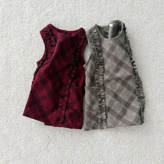 Check Frill Dress [URBAN RABBIT]（2026Winter） 2