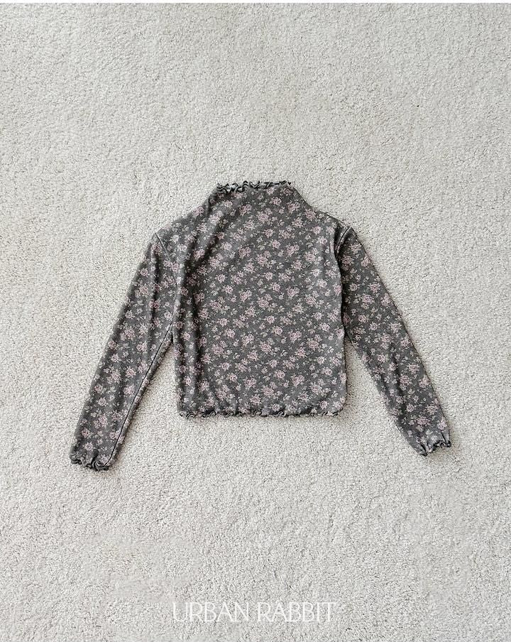 Flower Mock Neck Tee [URBAN RABBIT]（2026Winter） 14