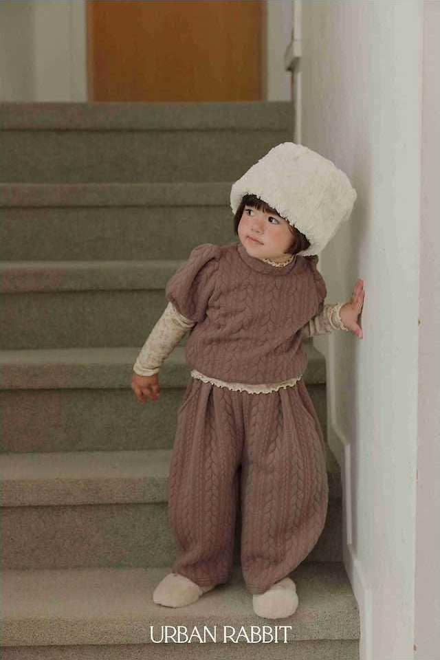 Cable Quilted Pants [URBAN RABBIT]（2026Winter） 4