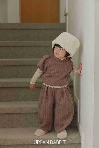 Cable Quilted Pants [URBAN RABBIT]（2026Winter） 4