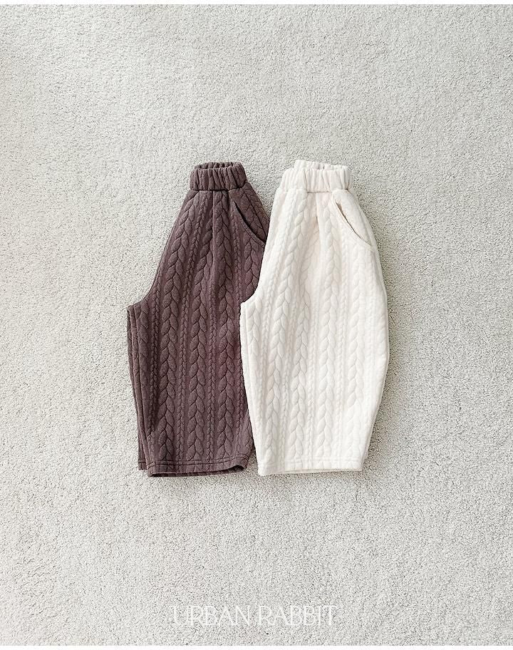 Cable Quilted Pants [URBAN RABBIT]（2026Winter） 14