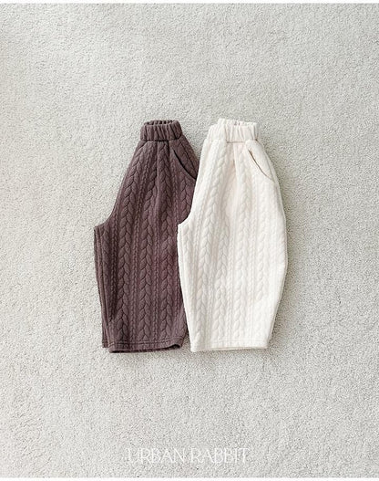 Cable Quilted Pants [URBAN RABBIT]（2026Winter） 14