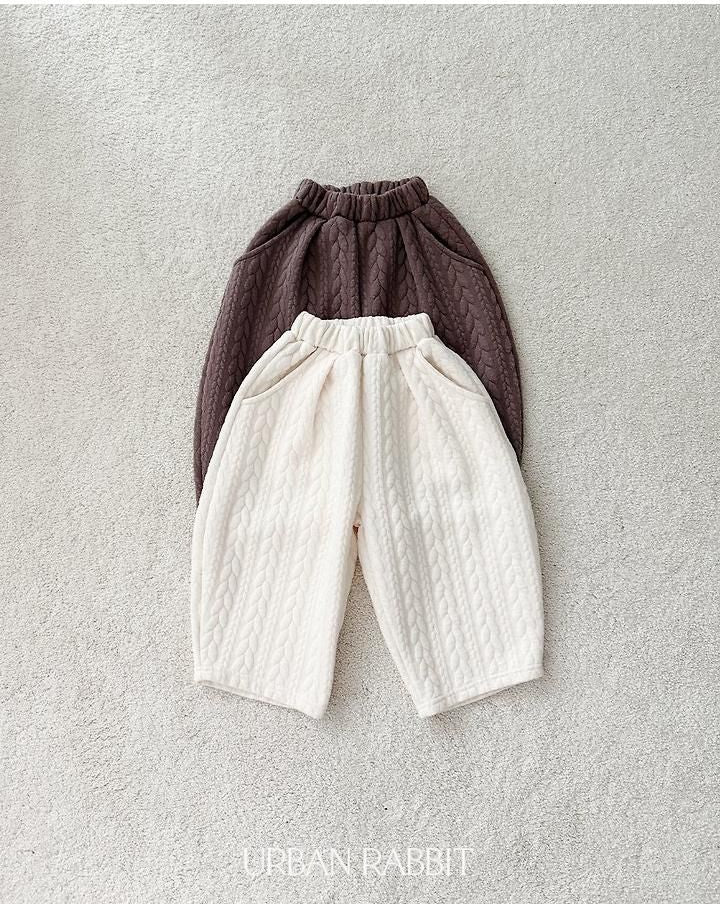 Cable Quilted Pants [URBAN RABBIT]（2026Winter） 15