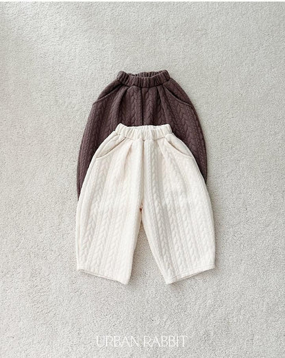 Cable Quilted Pants [URBAN RABBIT]（2026Winter） 15