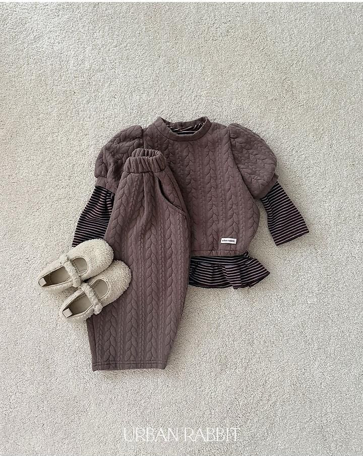 Cable Quilted Pants [URBAN RABBIT]（2026Winter） 19