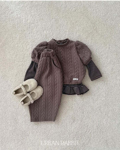 Cable Quilted Pants [URBAN RABBIT]（2026Winter） 19