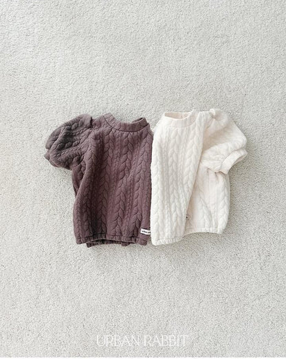 Cable Quilted Short Sleeve Tee [URBAN RABBIT]（2026Winter） 13