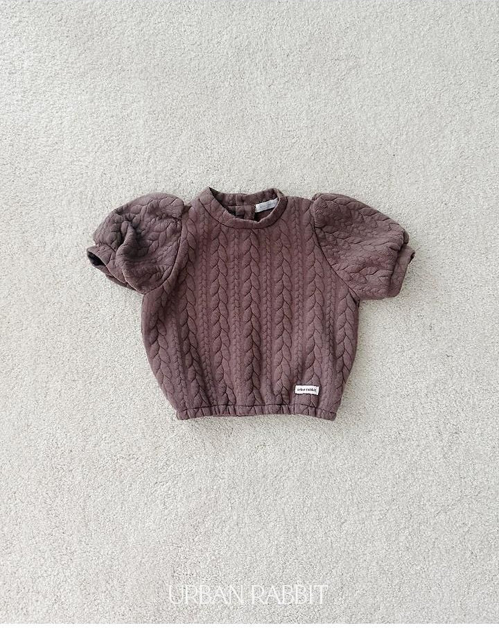 Cable Quilted Short Sleeve Tee [URBAN RABBIT]（2026Winter） 14