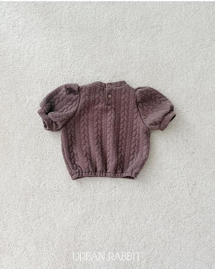 Cable Quilted Short Sleeve Tee [URBAN RABBIT]（2026Winter） 15