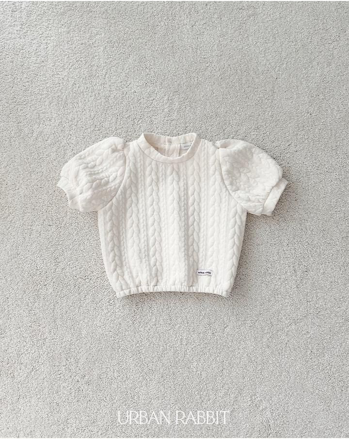 Cable Quilted Short Sleeve Tee [URBAN RABBIT]（2026Winter） 16