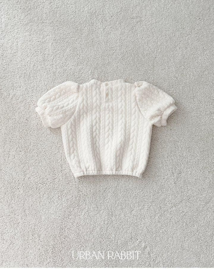 Cable Quilted Short Sleeve Tee [URBAN RABBIT]（2026Winter） 17