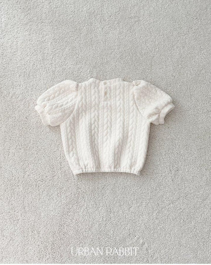 Cable Quilted Short Sleeve Tee [URBAN RABBIT]（2026Winter） 17