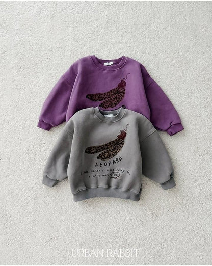 Leopard Banana Sweatshirt [URBAN RABBIT]（2026Winter） 12