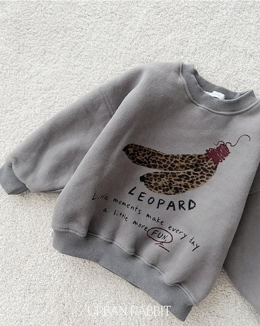Leopard Banana Sweatshirt [URBAN RABBIT]（2026Winter） 15
