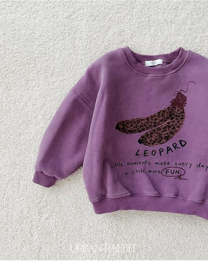 Leopard Banana Sweatshirt [URBAN RABBIT]（2026Winter） 18