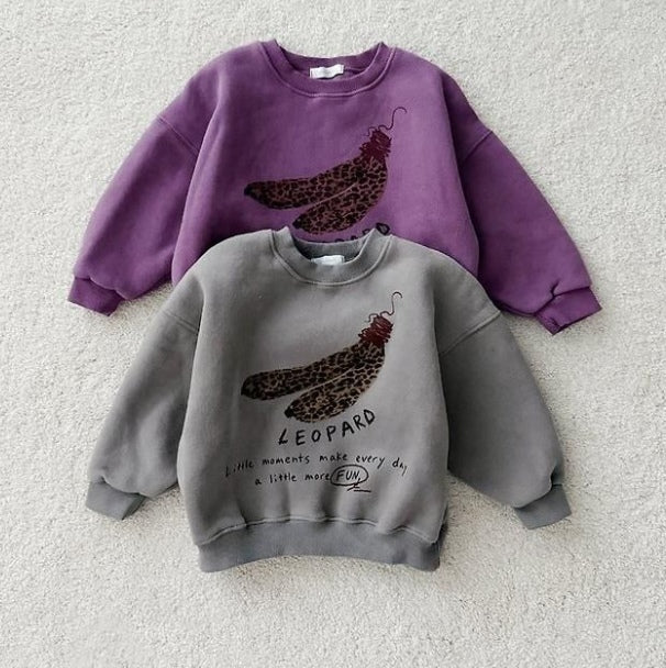 Leopard Banana Sweatshirt [URBAN RABBIT]（2026Winter） 1
