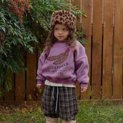 Leopard Banana Sweatshirt [URBAN RABBIT]（2026Winter） 2