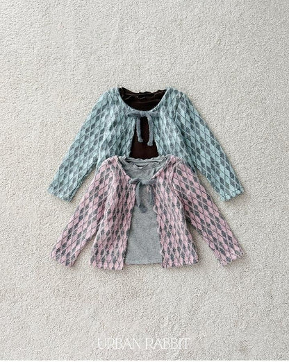 Argyle Cardigan Tee [URBAN RABBIT]（2026Winter） 11
