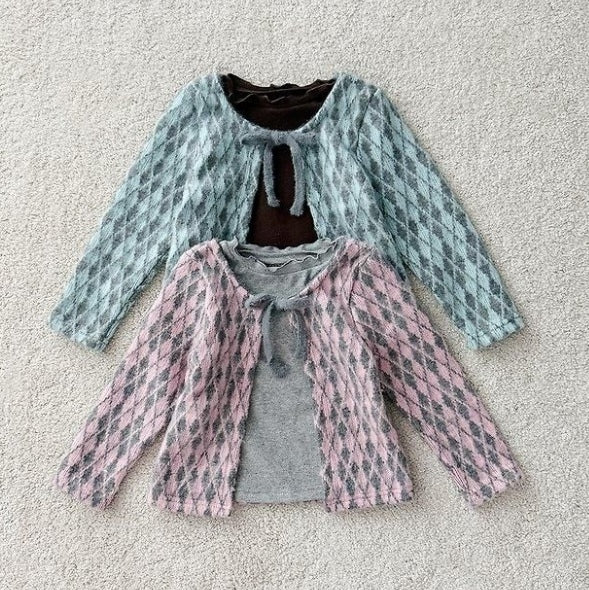 Argyle Cardigan Tee [URBAN RABBIT]（2026Winter） 1