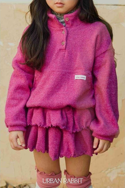 Knit Half-Open Tee [URBAN RABBIT]（2026Winter） 11