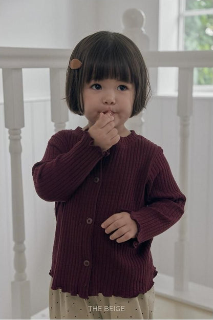 Ribbed Cardigan [THE BEIGE]（2026AW） 6