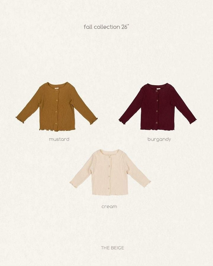 Ribbed Cardigan [THE BEIGE]（2026AW） 19
