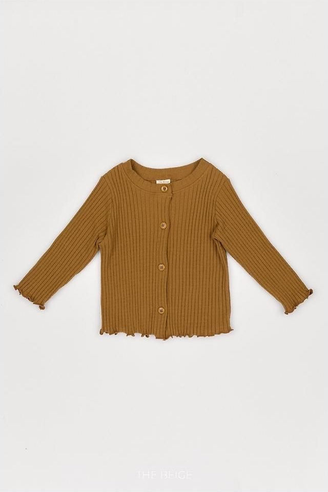 Ribbed Cardigan [THE BEIGE]（2026AW） 20