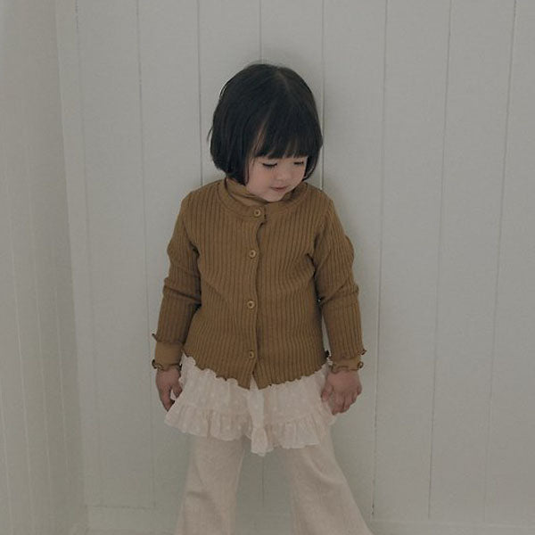 Ribbed Cardigan [THE BEIGE]（2026AW） 1