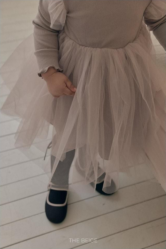 Ribbed Sheer Dress [THE BEIGE]（2026AW） 6