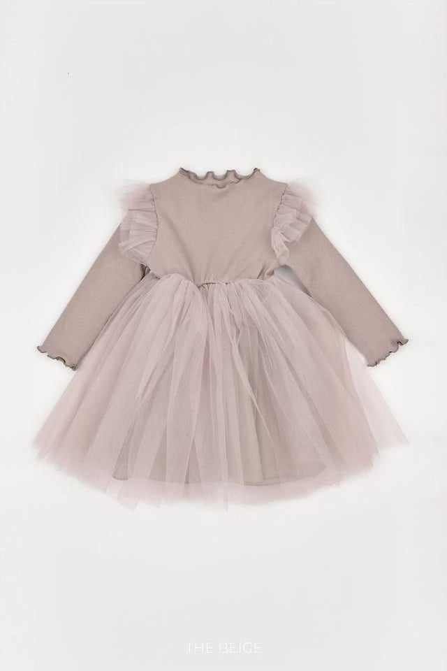 Ribbed Sheer Dress [THE BEIGE]（2026AW） 13