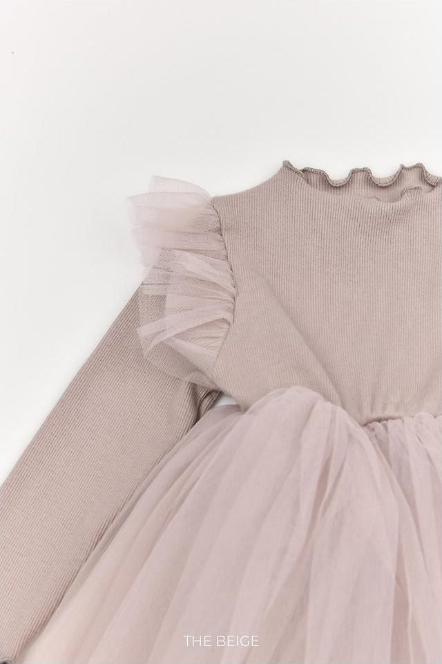 Ribbed Sheer Dress [THE BEIGE]（2026AW） 15
