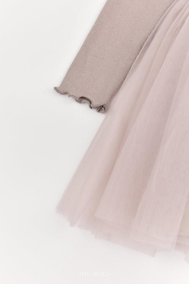 Ribbed Sheer Dress [THE BEIGE]（2026AW） 16