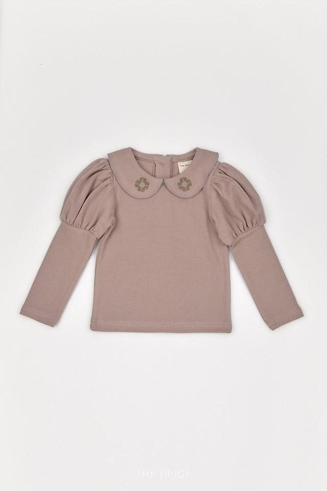 Collar Embroidery Tee [THE BEIGE]（2026AW） 18