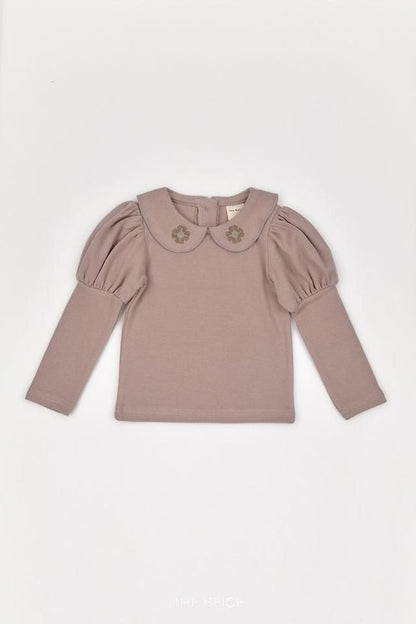 Collar Embroidery Tee [THE BEIGE]（2026AW） 18
