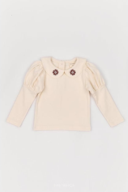 Collar Embroidery Tee [THE BEIGE]（2026AW） 20