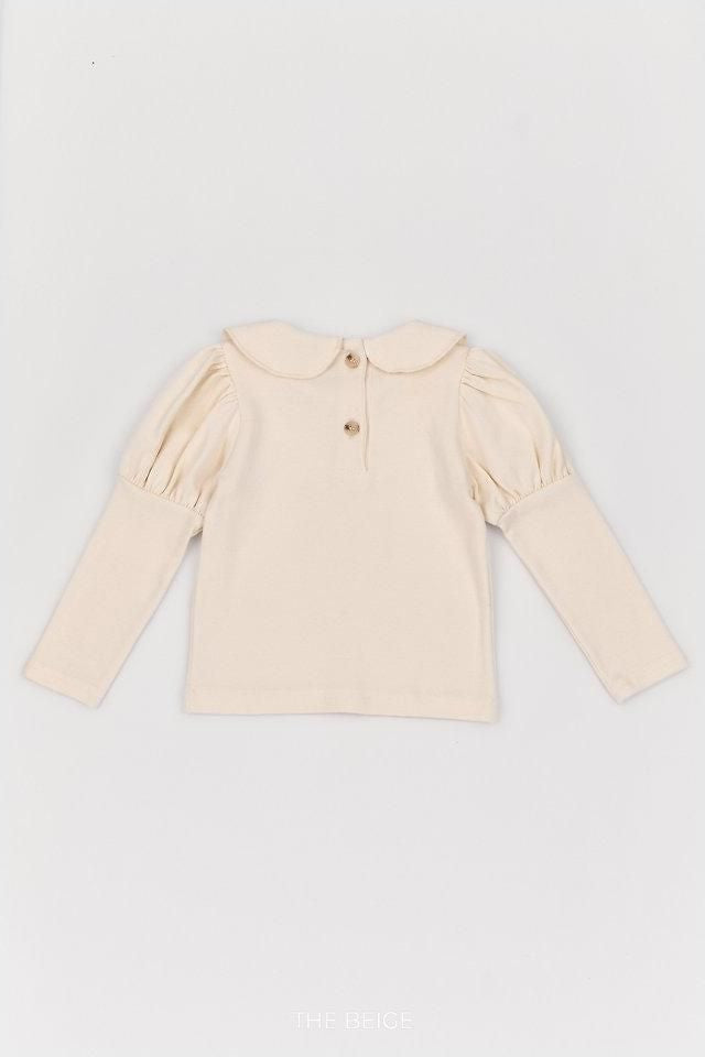 Collar Embroidery Tee [THE BEIGE]（2026AW） 21