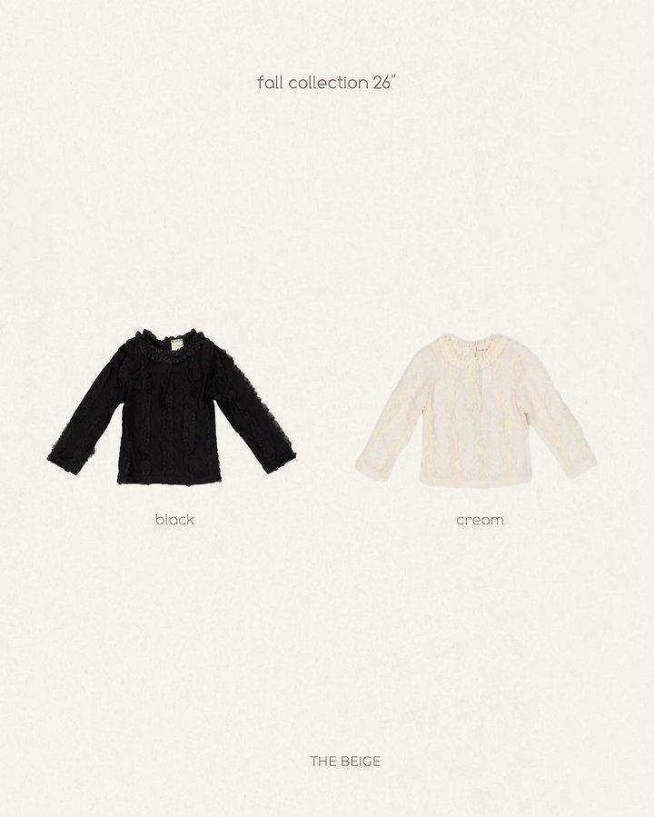 Ruffle Tee [THE BEIGE]（2026AW） 11