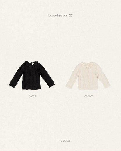 Ruffle Tee [THE BEIGE]（2026AW） 11