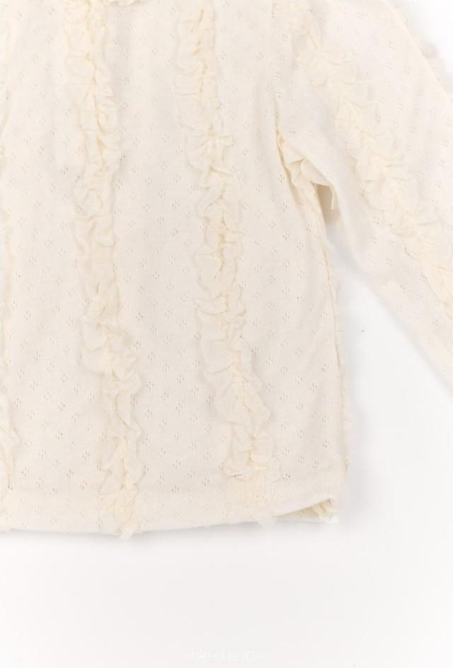 Ruffle Tee [THE BEIGE]（2026AW） 16