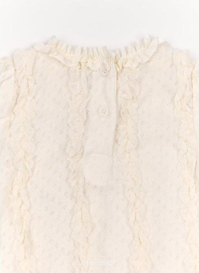 Ruffle Tee [THE BEIGE]（2026AW） 18