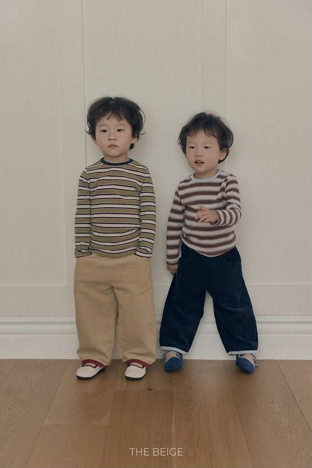 Multi Stripe Tee [THE BEIGE]（2026AW） 2