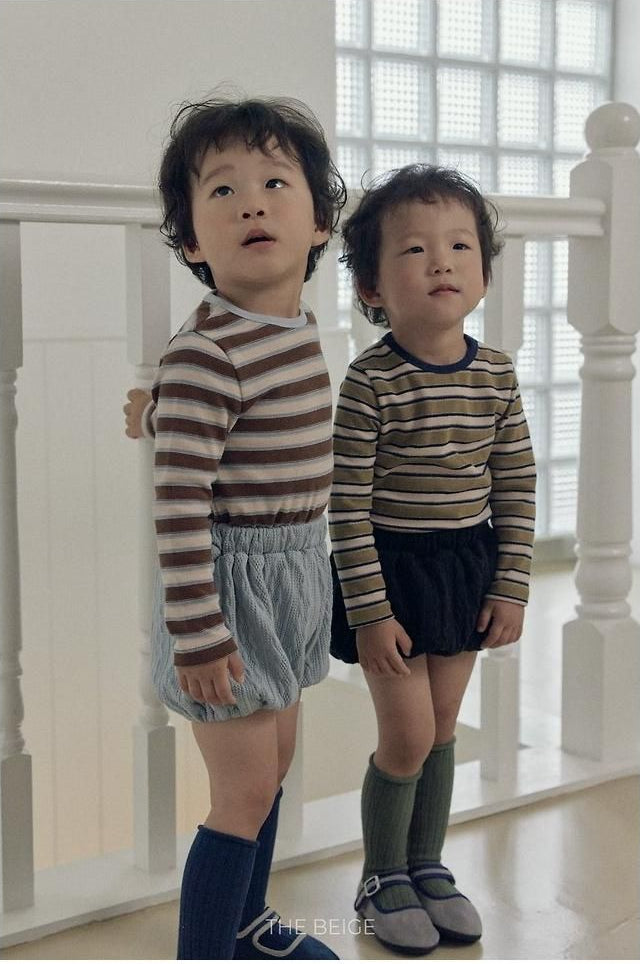 Multi Stripe Tee [THE BEIGE]（2026AW） 12