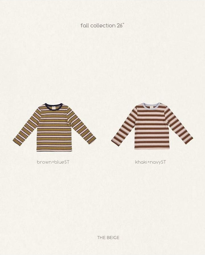 Multi Stripe Tee [THE BEIGE]（2026AW） 17