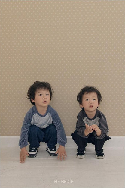 Velvet Stripe Tee [THE BEIGE]（2026AW） 3