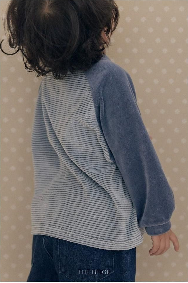 Velvet Stripe Tee [THE BEIGE]（2026AW） 8
