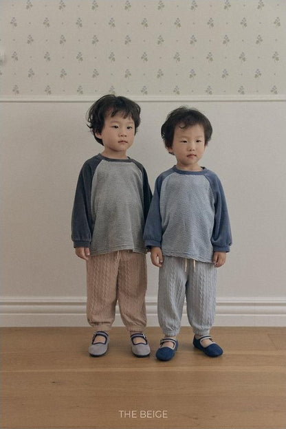 Velvet Stripe Tee [THE BEIGE]（2026AW） 14
