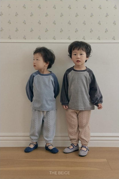 Velvet Stripe Tee [THE BEIGE]（2026AW） 15