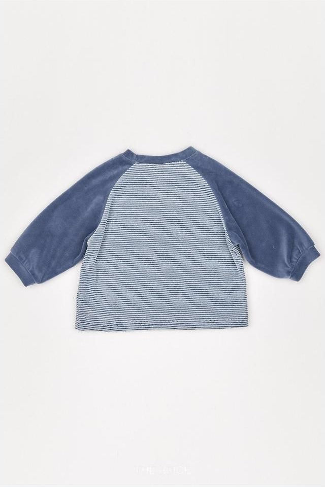 Velvet Stripe Tee [THE BEIGE]（2026AW） 19