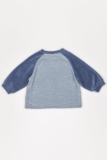 Velvet Stripe Tee [THE BEIGE]（2026AW） 19